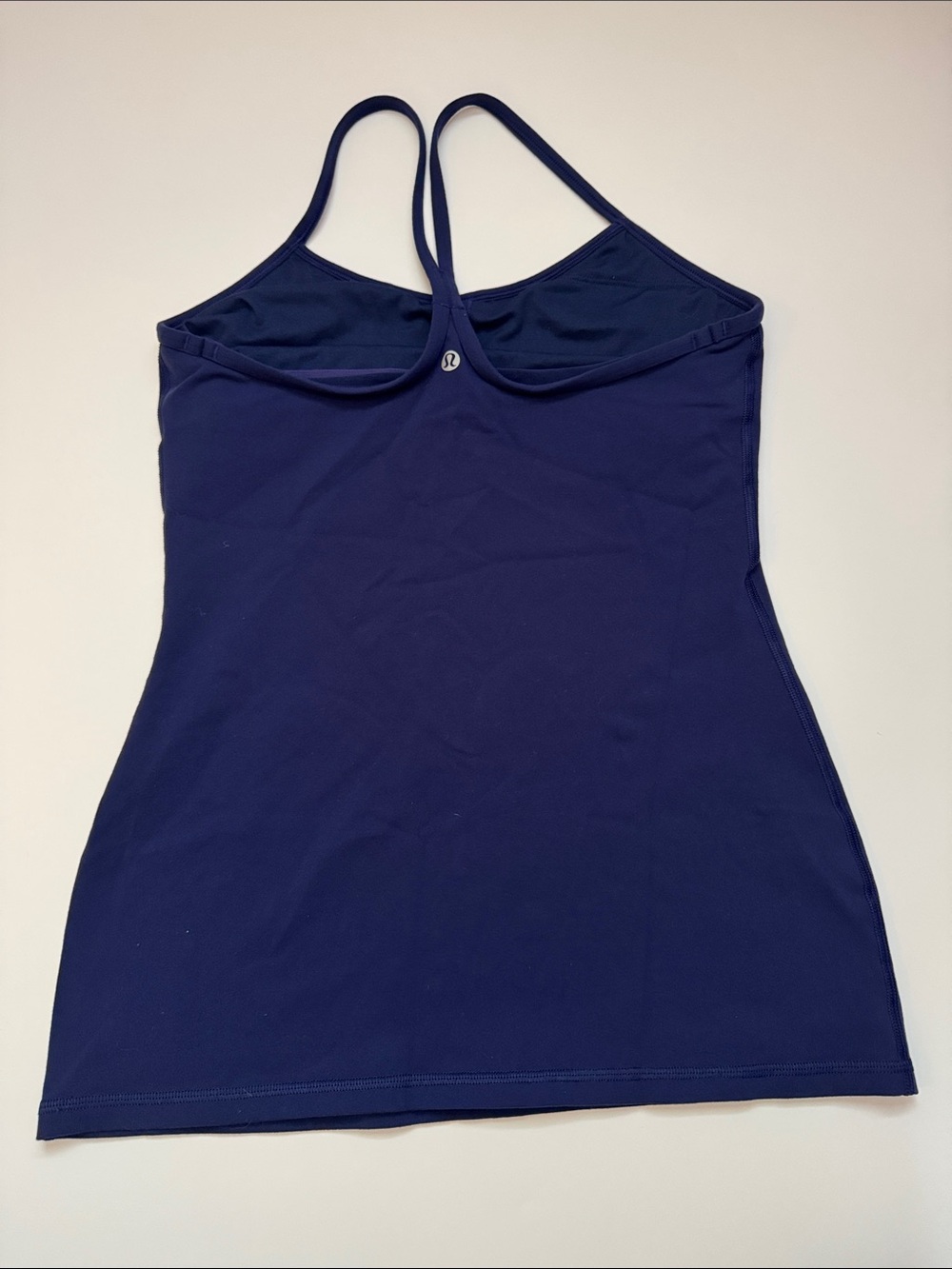 lululemon athletica true navy blue built-in bra tank